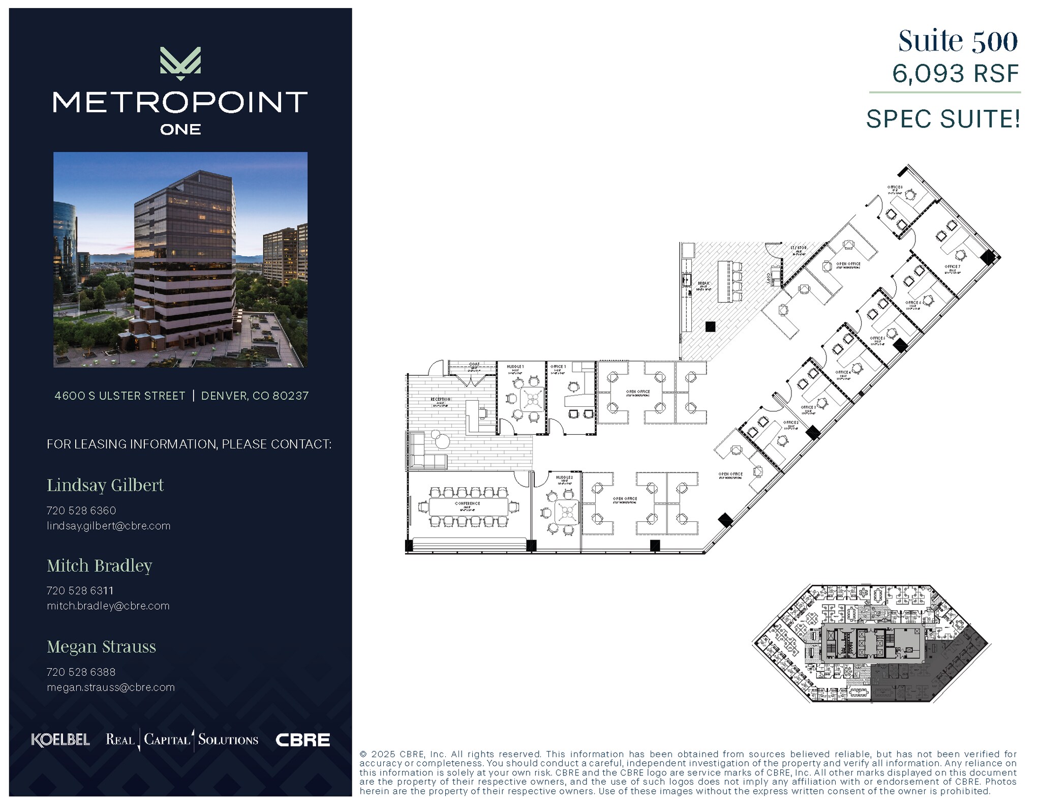 4600 S Ulster St, Denver, CO à louer Plan d’étage– Image 1 sur 5