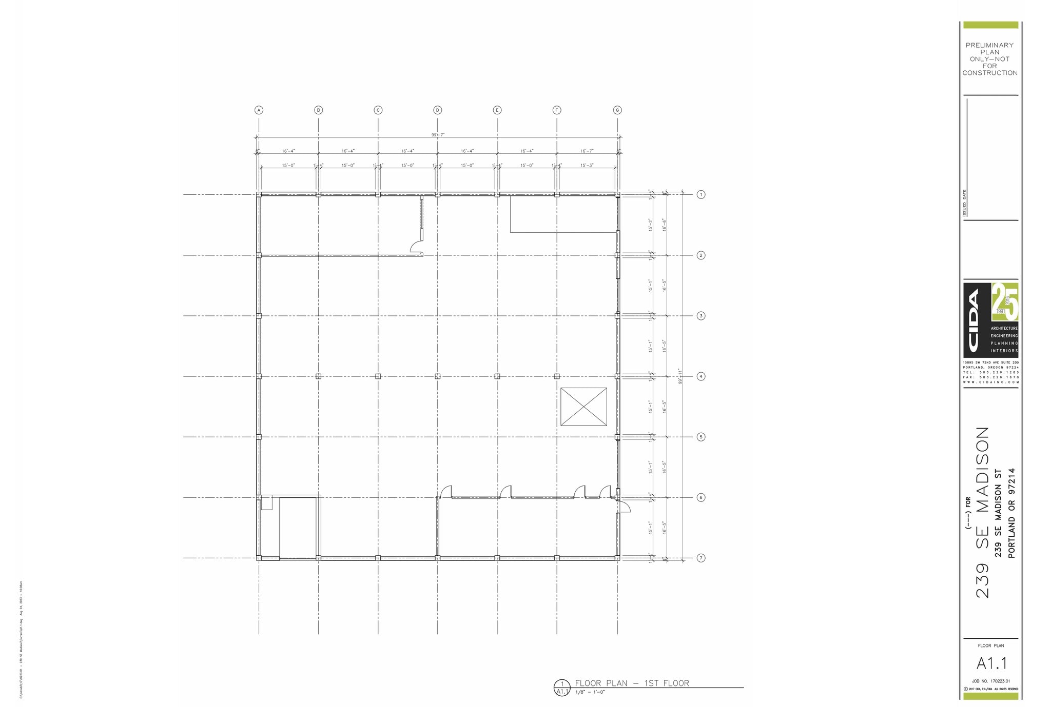 221-239 SE Madison St, Portland, OR à louer Plan d’étage– Image 1 sur 5