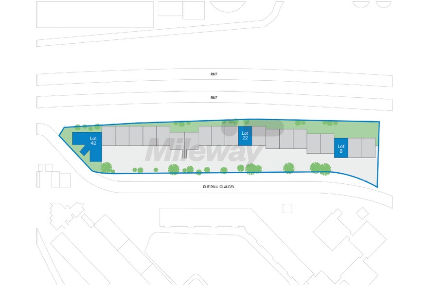4 Rue Paul Claudel, Évry-Courcouronnes à louer - Plan de site – Image 1 sur 11