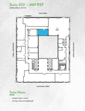 465 California St, San Francisco, CA à louer Plan d’étage– Image 1 sur 1