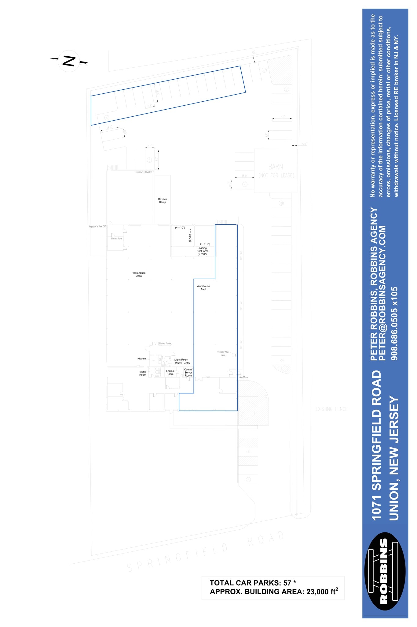 1071 Springfield Rd, Union Township, NJ à louer Plan de site– Image 1 sur 1