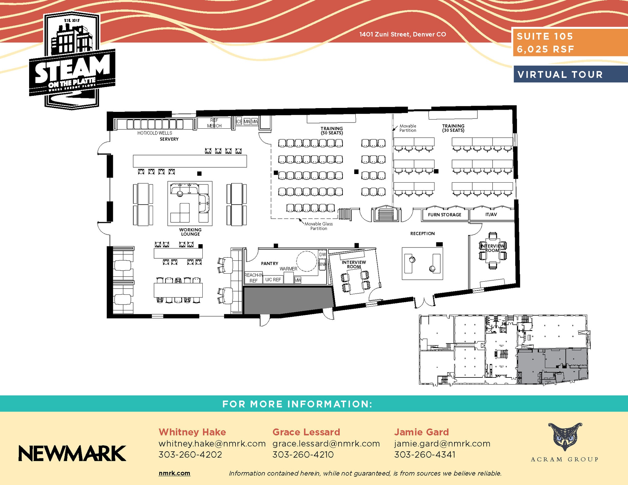 1401 Zuni St, Denver, CO à louer Plan d’étage– Image 1 sur 6