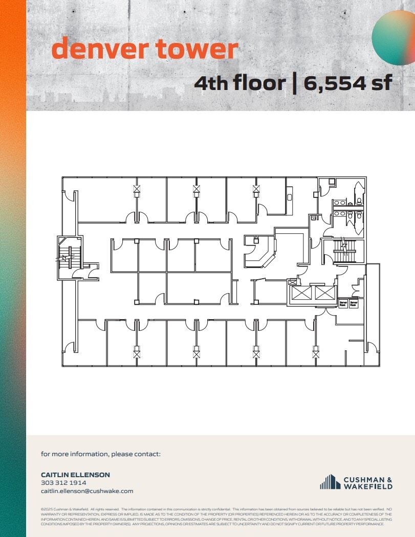 1905 Sherman St, Denver, CO à louer Plan d’étage– Image 1 sur 1