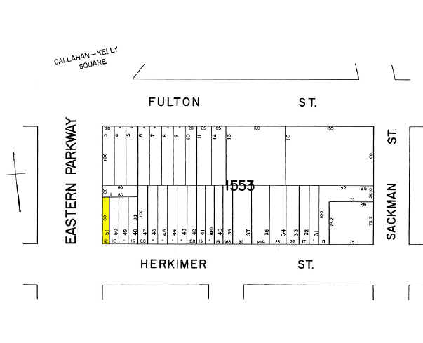 1910 Eastern Pky, Brooklyn, NY à vendre - Plan cadastral – Image 3 sur 4