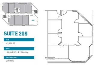 9939 Hibert St, San Diego, CA à louer Plan d’étage– Image 1 sur 1