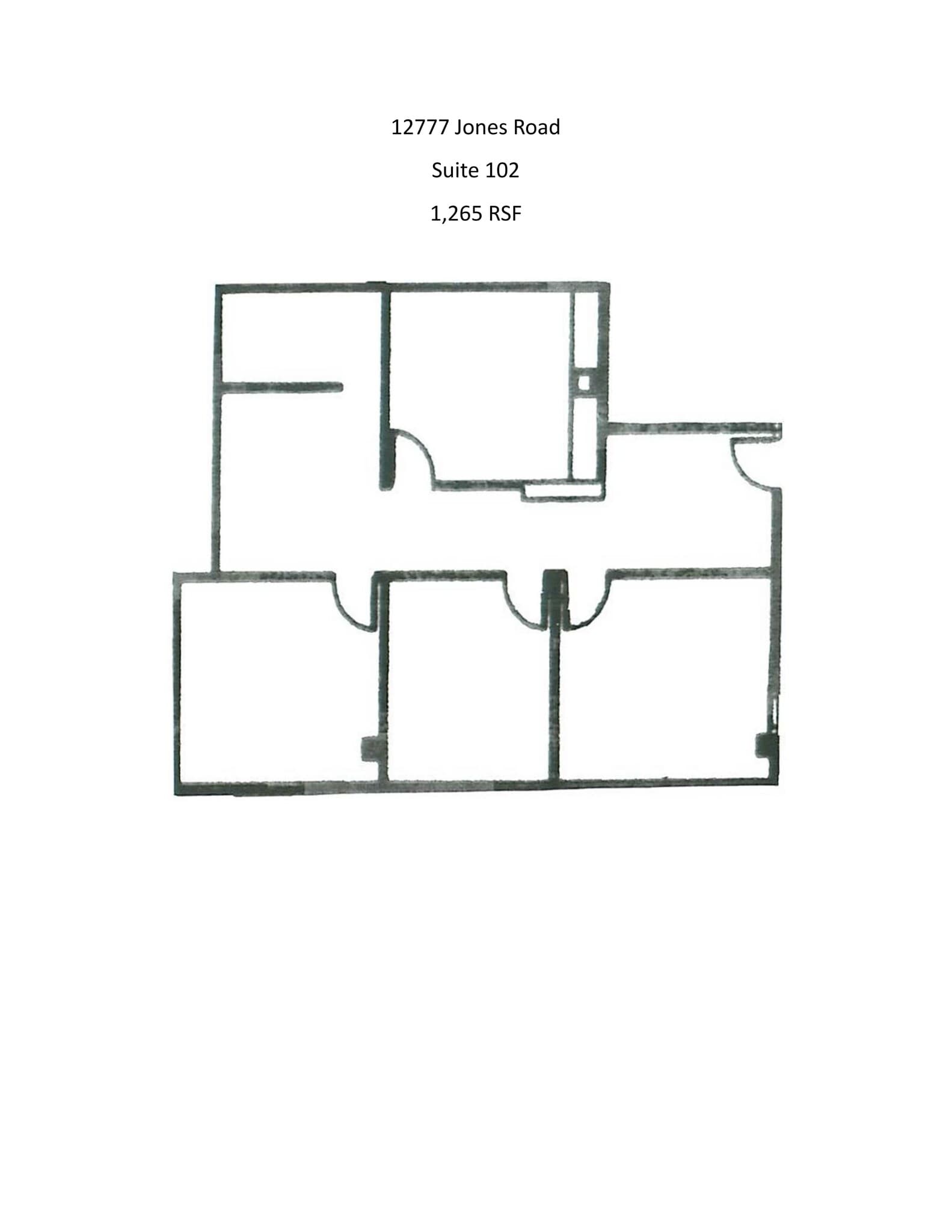 12777 Jones Rd, Houston, TX à louer Plan de site– Image 1 sur 1