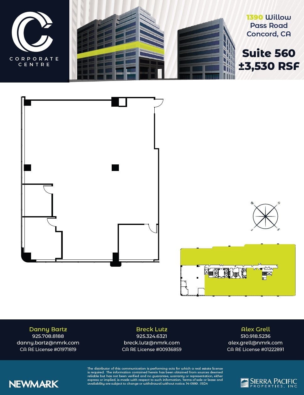 1390 Willow Pass Rd, Concord, CA à louer Plan d’étage– Image 1 sur 1