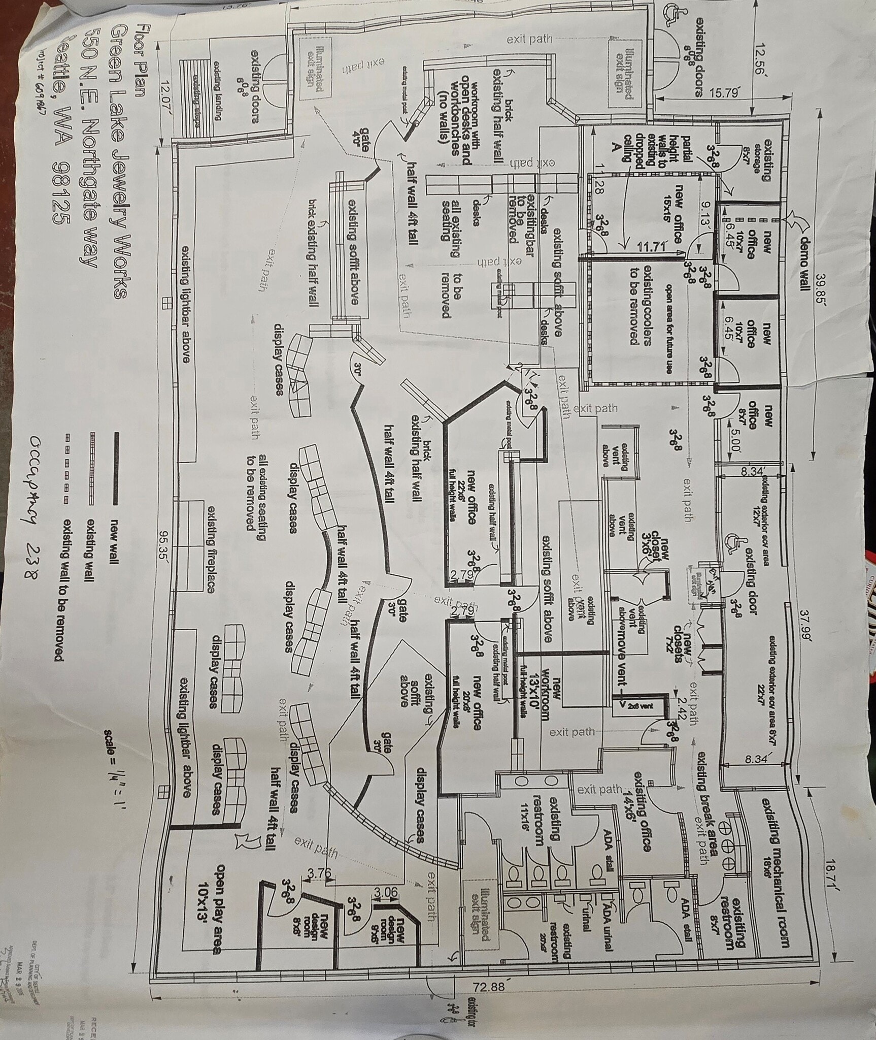 550 NE Northgate Way, Seattle, WA à louer Plan d’étage– Image 1 sur 1