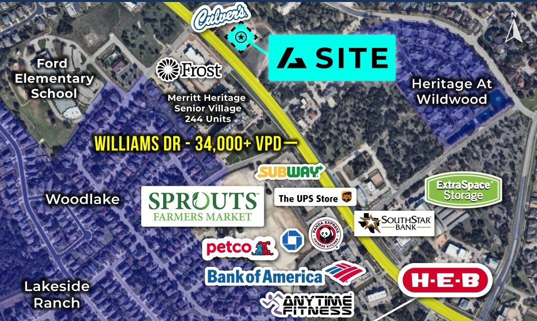 Williams Dr and Verde Vista Rd, Georgetown, TX à louer Photo principale– Image 1 sur 3