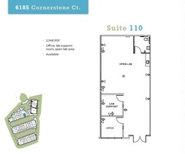 6185 Cornerstone Ct E, San Diego, CA à louer Plan d’étage– Image 1 sur 1