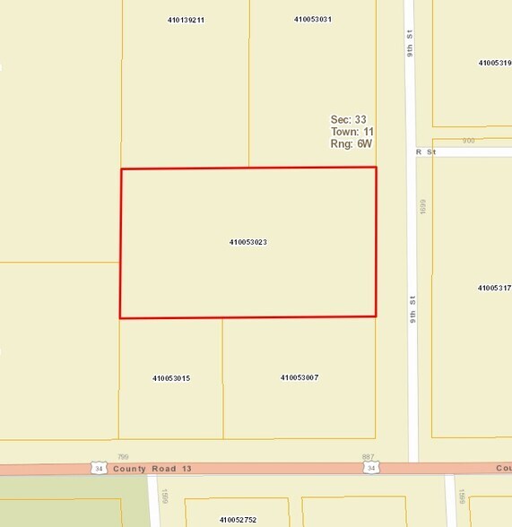 1621 9th St, Aurora, NE à vendre - Plan cadastral – Image 1 sur 1