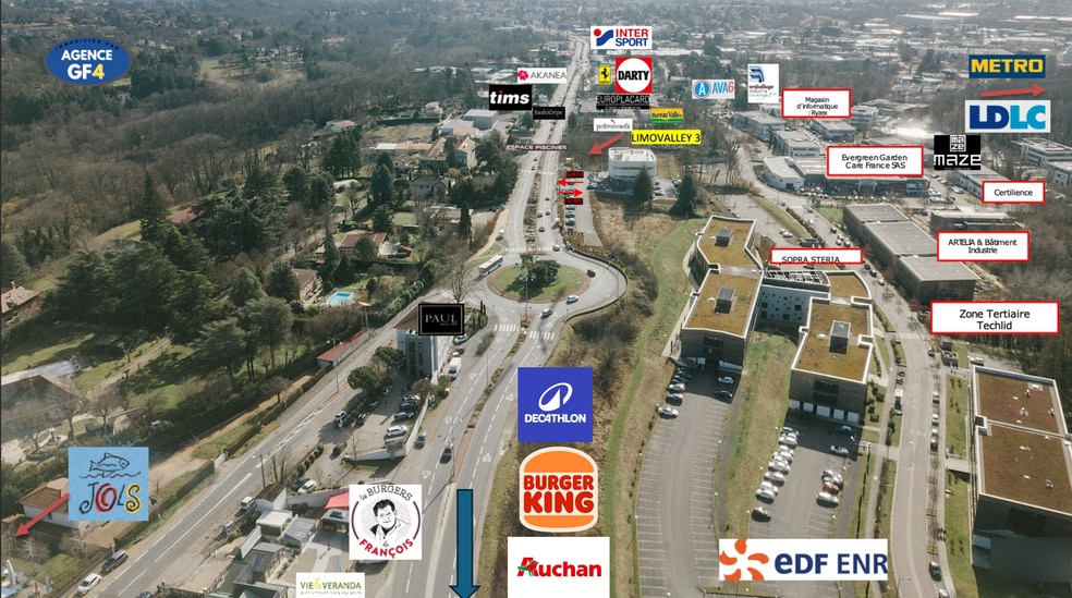 671 Route Départementale 306, Limonest à louer - Aérien – Image 3 sur 7