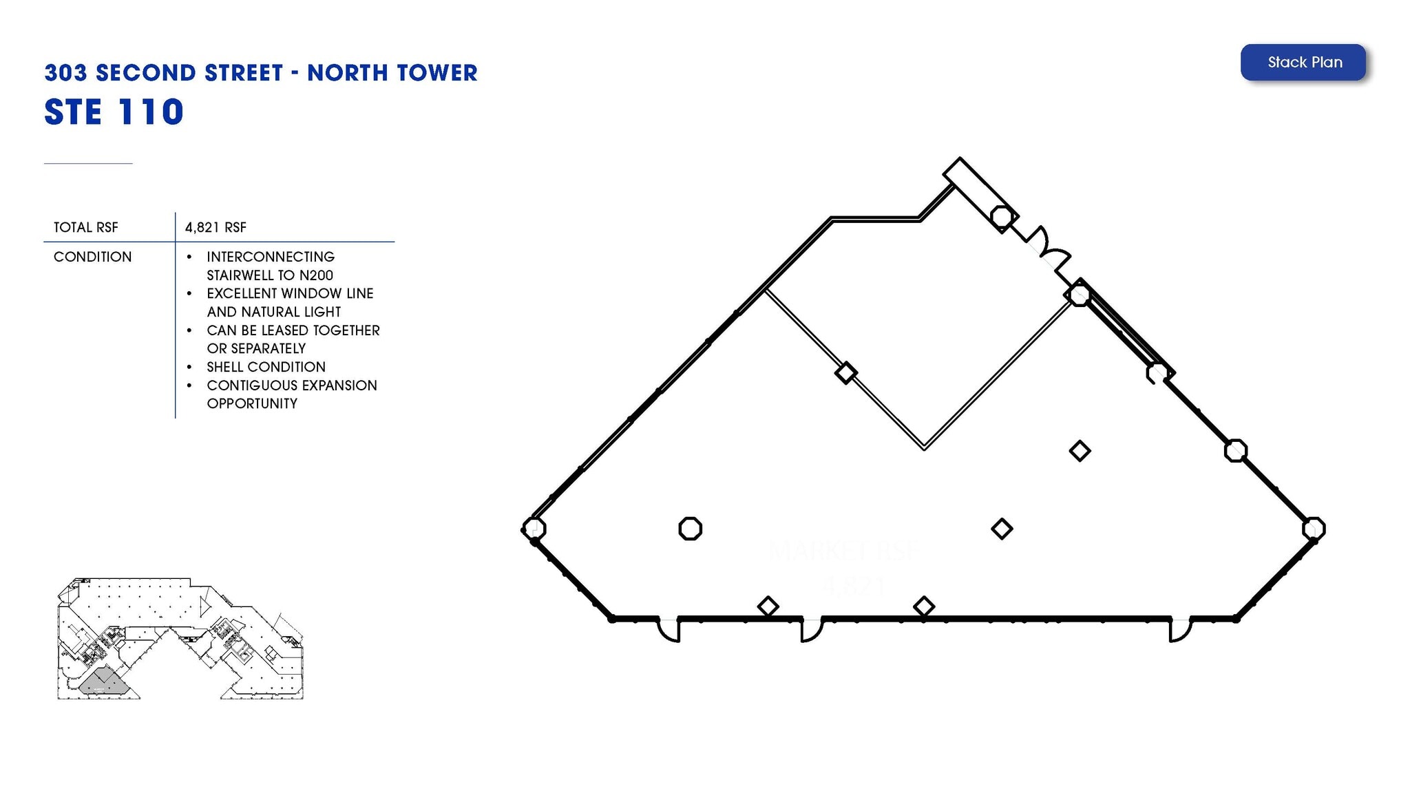 303 2nd St, San Francisco, CA à louer Plan d’étage– Image 1 sur 1