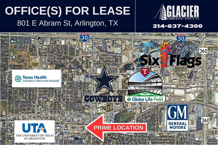 801 E Abram St, Arlington, TX à louer - Photo de l’immeuble – Image 2 sur 3