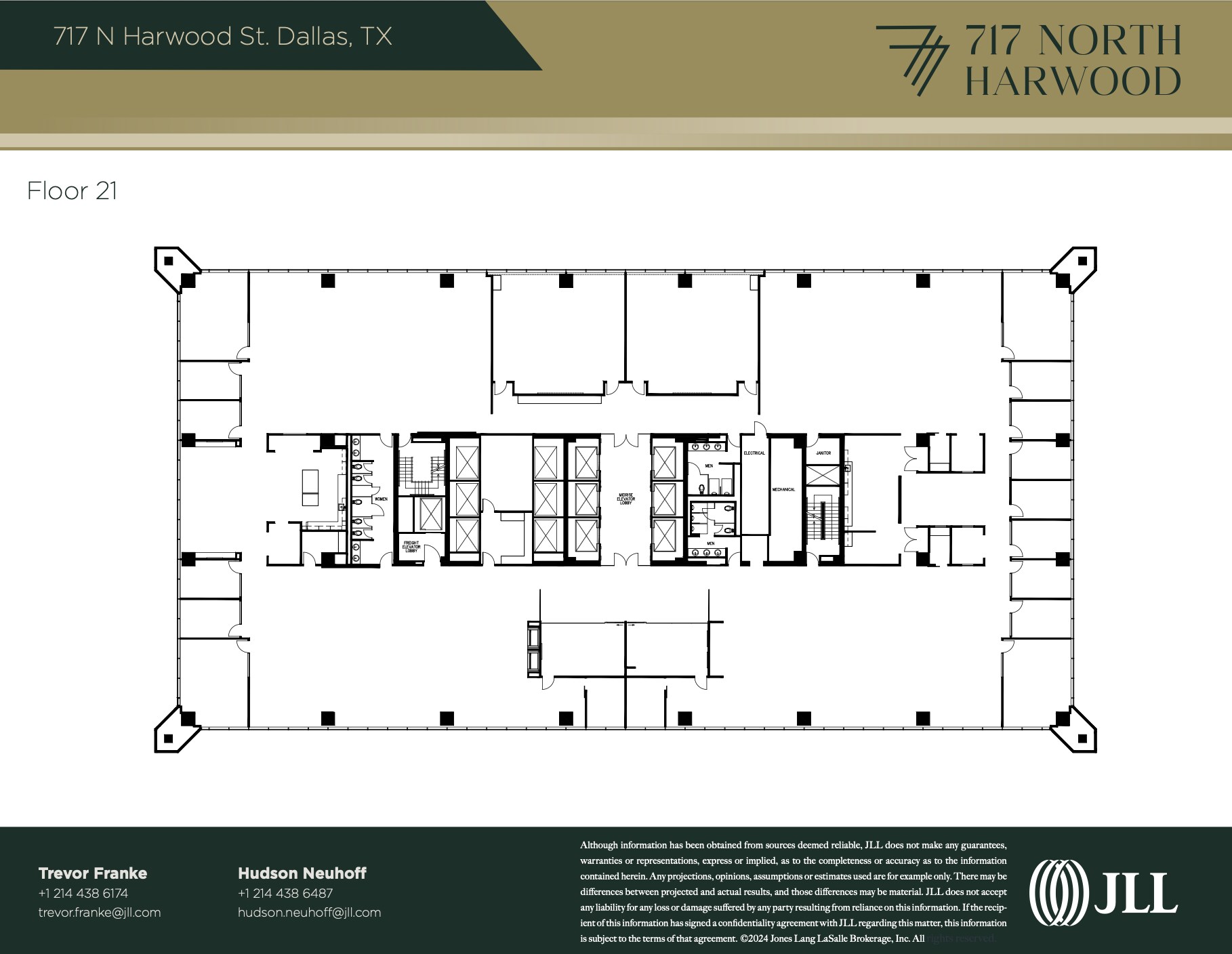 717 N Harwood St, Dallas, TX à louer Plan d’étage– Image 1 sur 1