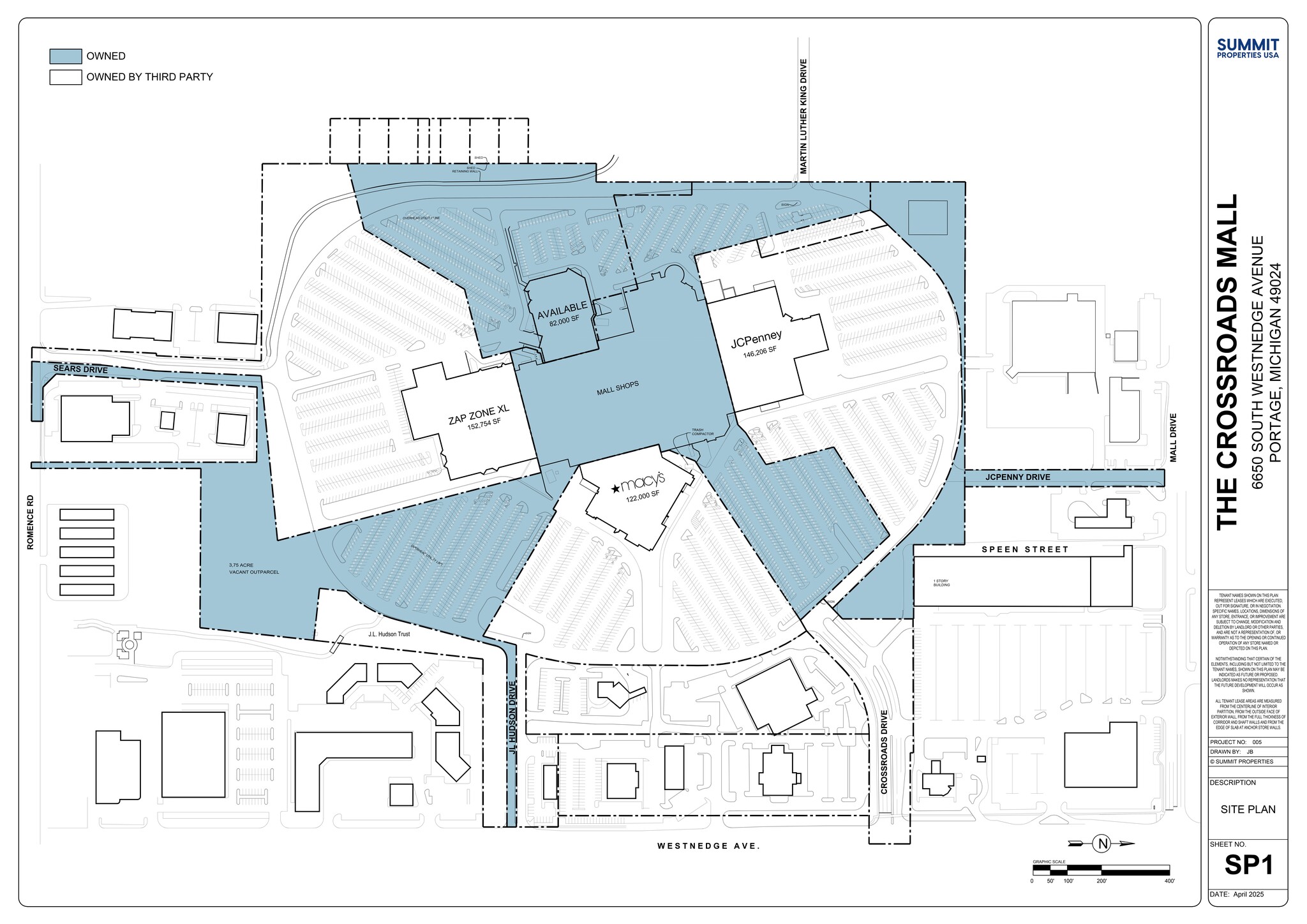 6650 S Westnedge Ave, Portage, MI à louer Plan de site– Image 1 sur 1