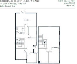 1-13 Orchard Rd, Lake Forest, CA à louer Plan d’étage– Image 1 sur 1