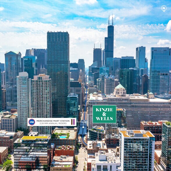 400 N Wells St, Chicago, IL à louer - Aérien – Image 2 sur 9