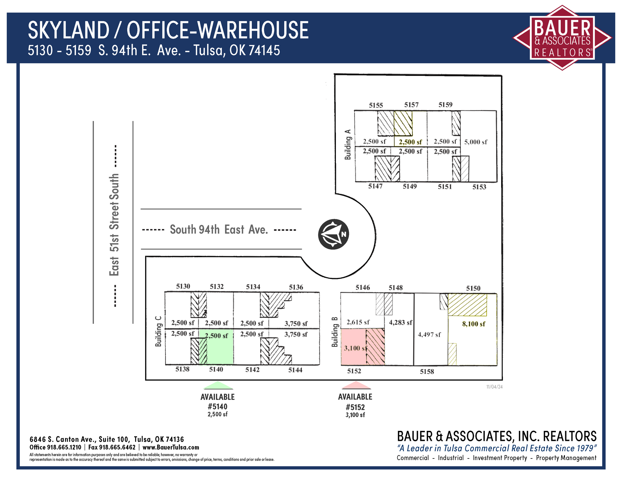 5130-5159 S 94th East Ave, Tulsa, OK à louer Plan de site– Image 1 sur 1