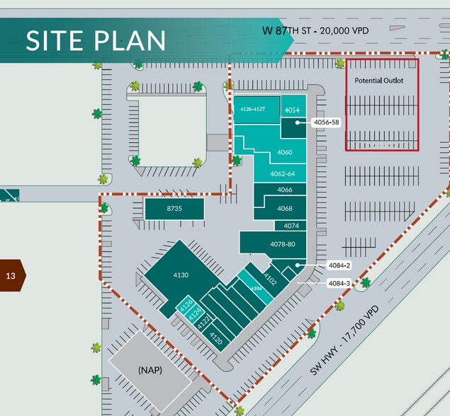 4050-4140 W 87th St, Hometown, IL à louer - Plan d’étage – Image 3 sur 9