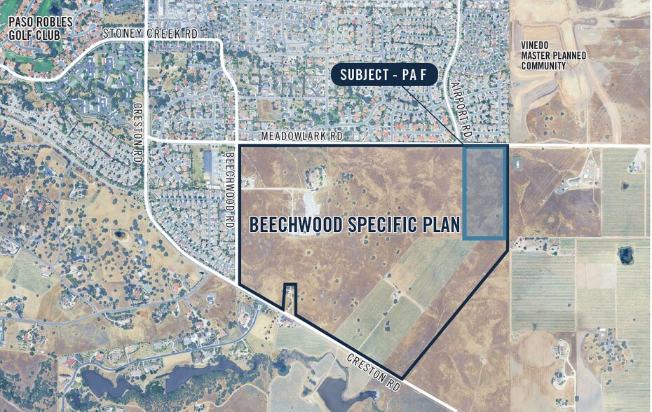 SE Corner Airport Rd and Meadowlark rd, Paso Robles, CA à vendre - Aérien – Image 1 sur 1