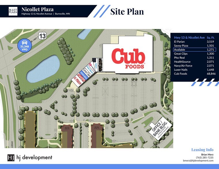 250-300 Travelers Trl E, Burnsville, MN à louer - Plan de site – Image 1 sur 2