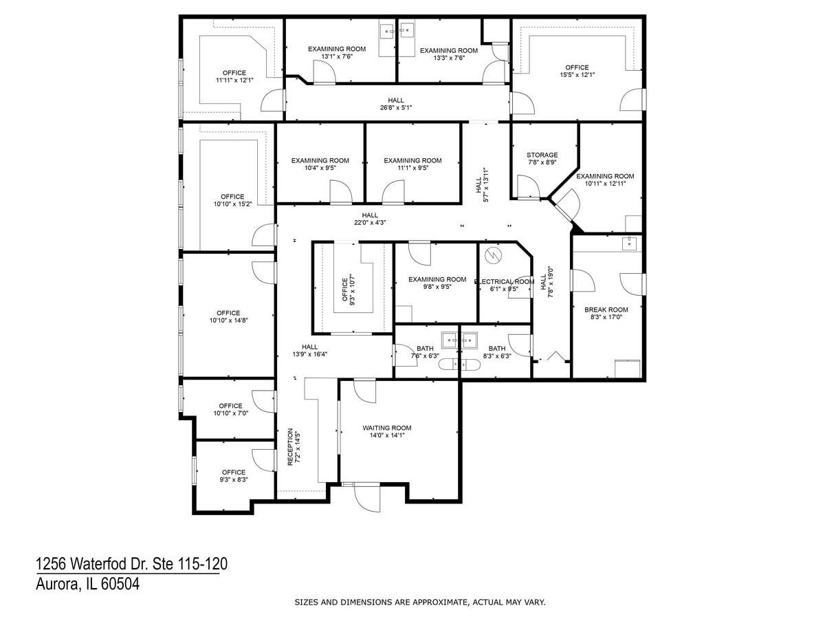 1256 Waterford Dr, Aurora, IL 60504 - Lot 115 - 120 -  - Plan d’étage - Image 1 of 13