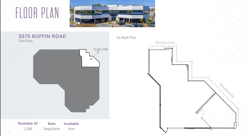 5575 Ruffin Rd, San Diego, CA à louer Plan d’étage– Image 1 sur 1