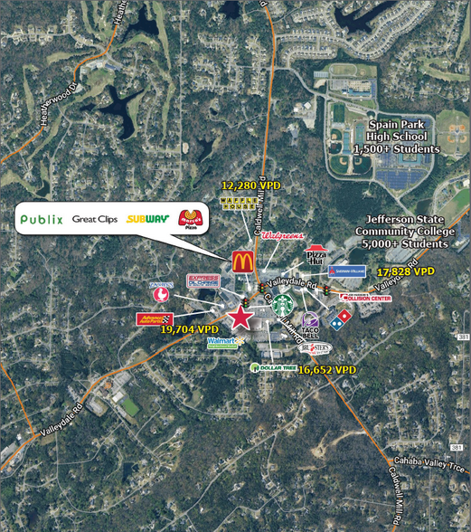 2641 Valleydale Rd, Birmingham, AL à louer - Photo de l’immeuble – Image 2 sur 2