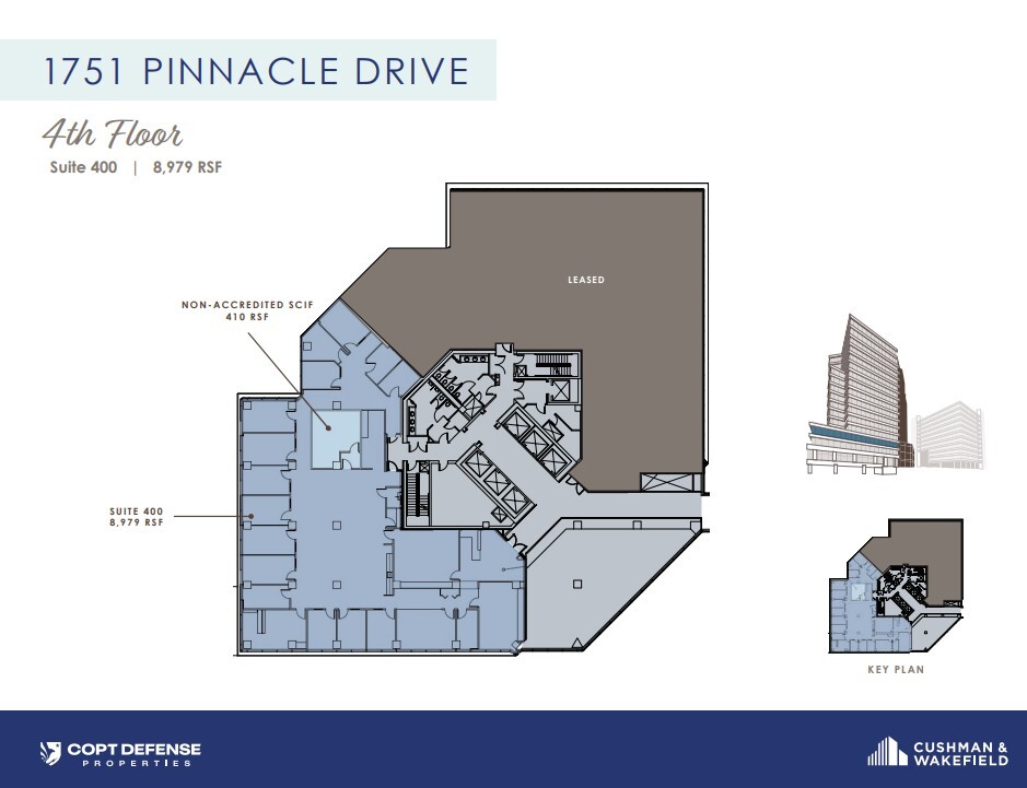 1751 Pinnacle Dr, McLean, VA à louer Plan d’étage– Image 1 sur 1