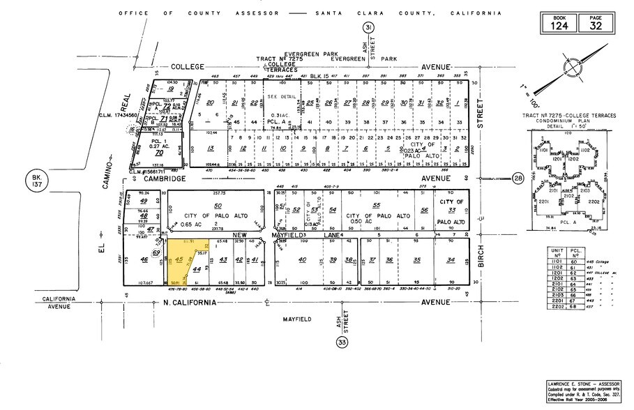 480 S California Ave, Palo Alto, CA à louer - Plan cadastral – Image 2 sur 23