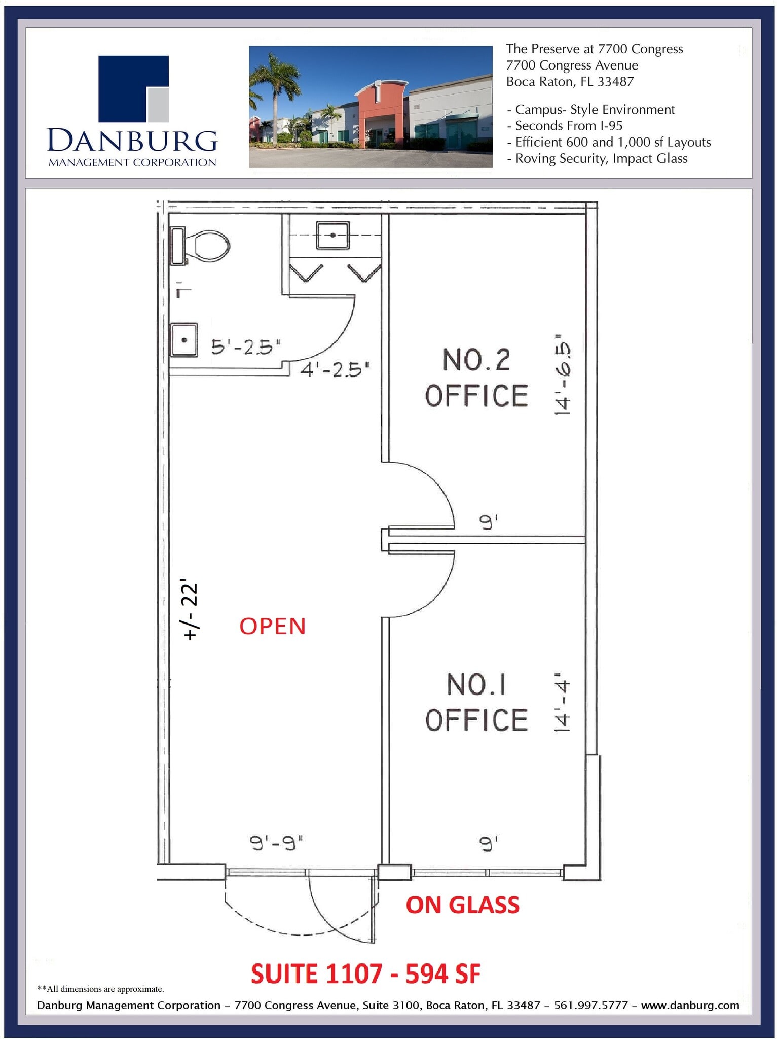 7700 Congress Ave, Boca Raton, FL à louer Plan d’étage– Image 1 sur 1