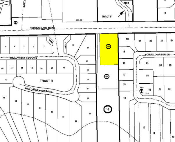 2911 Red Bug Lake Rd, Casselberry, FL à vendre - Plan cadastral – Image 2 sur 9