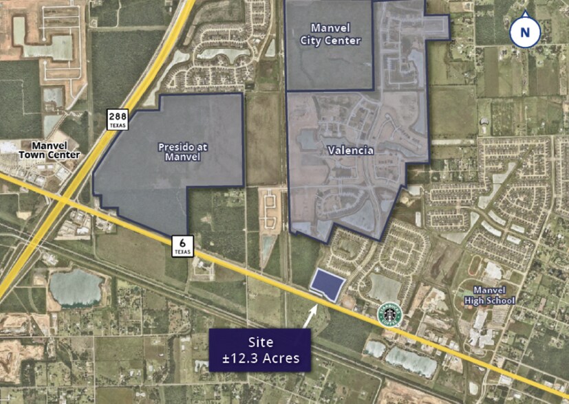 Highway 6 & Pollard Blvd, Manvel, TX à vendre - Photo de l’immeuble – Image 2 sur 5