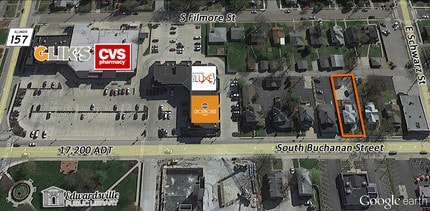 232 S Buchanan St, Edwardsville, IL - VUE AÉRIENNE  vue de carte