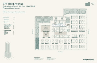 777 Third Ave, New York, NY à louer Plan d’étage– Image 2 sur 4