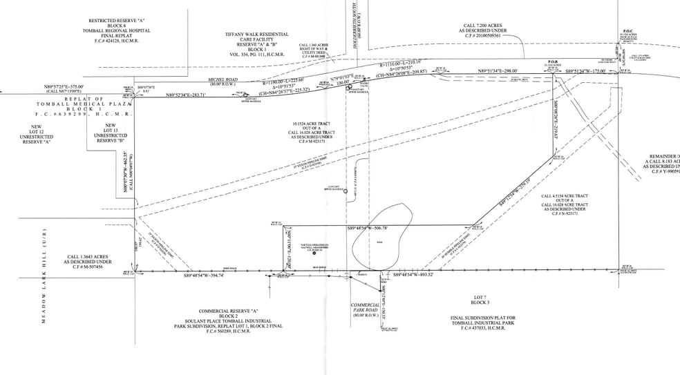 13551-1355 Michel Rd, Tomball, TX à vendre - Plan de site – Image 3 sur 3