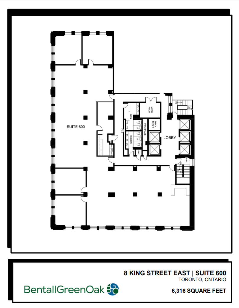8 King St E, Toronto, ON à louer Plan d’étage– Image 1 sur 1