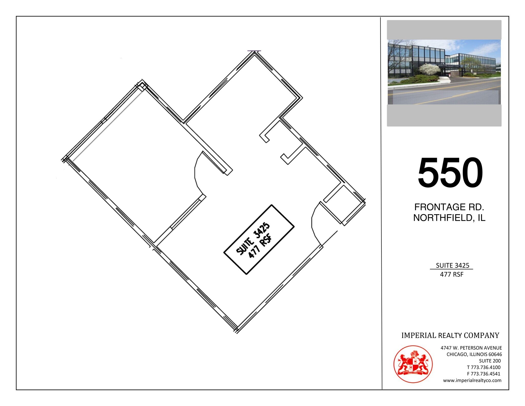 540-550 W Frontage Rd, Northfield, IL à louer Plan de site– Image 1 sur 4