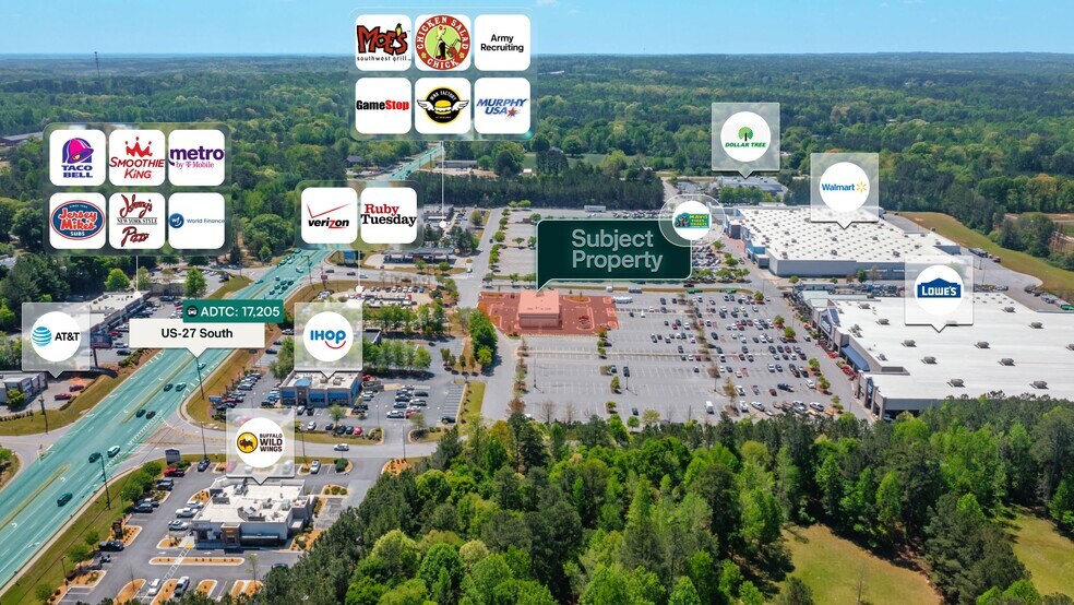 1675 S Highway 27, Carrollton, GA à vendre - Aérien – Image 2 sur 3