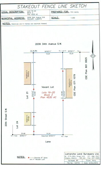 2039 34 Av SW, Calgary, AB à vendre - Plan de site – Image 2 sur 2