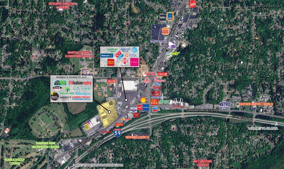 9118-9174 Parkway E, Birmingham, AL à louer - Photo de l’immeuble – Image 3 sur 10