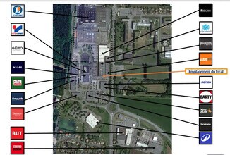 Arçonnay - VUE AÉRIENNE  vue de carte