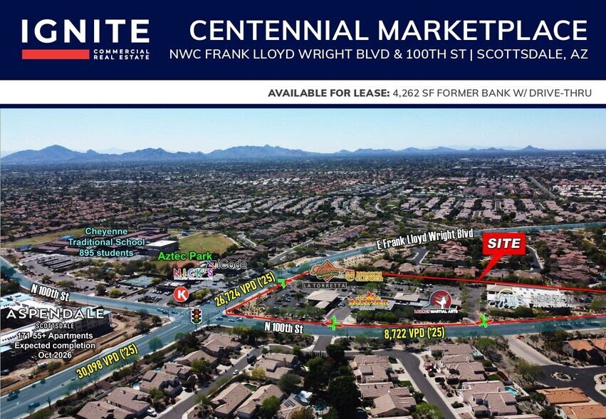 14144 N 100th St, Scottsdale, AZ à louer - Aérien – Image 1 sur 8