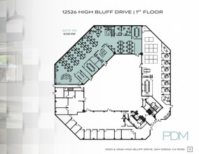 12520 High Bluff Dr, San Diego, CA à louer Plan d’étage– Image 1 sur 1