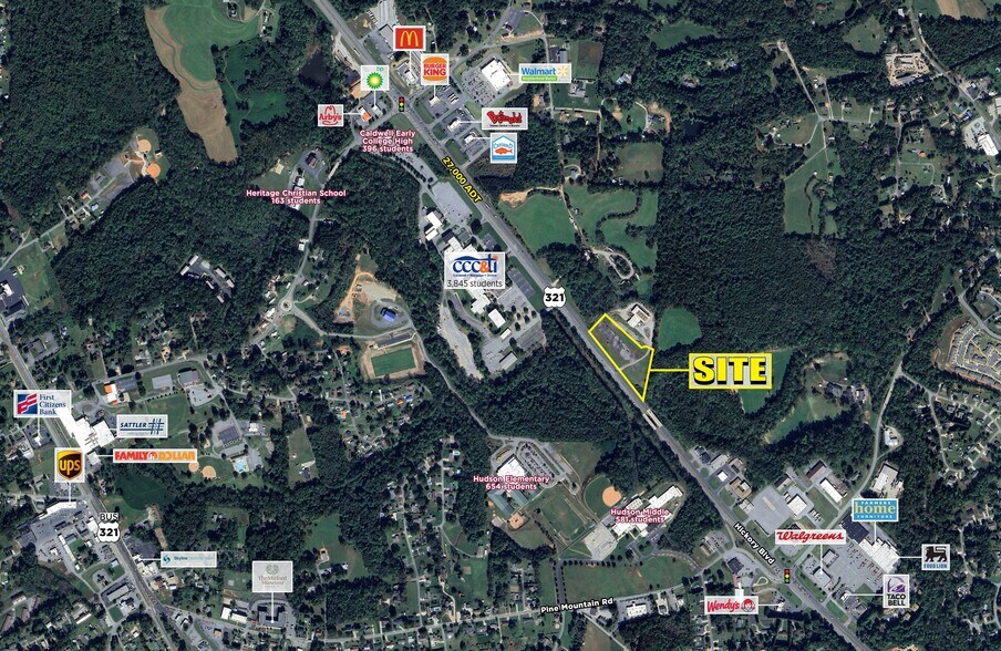 2829 Hickory blvd, Hudson, NC à louer - Aérien – Image 1 sur 5