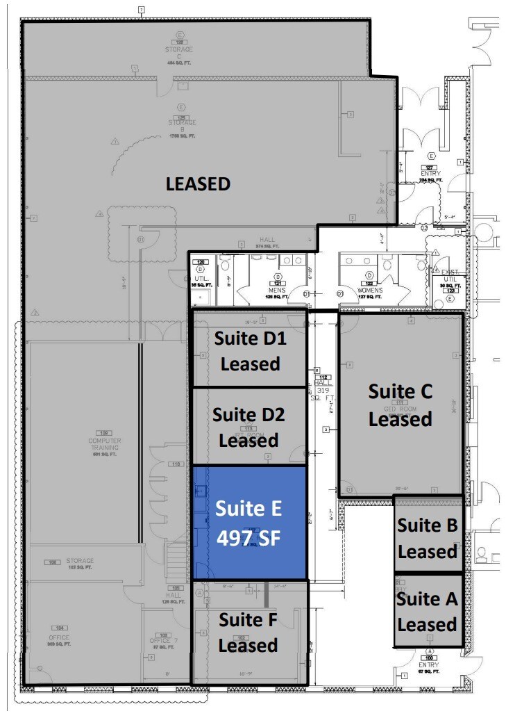 610 S Jennings Ave, Fort Worth, TX à louer Plan d’étage– Image 1 sur 1