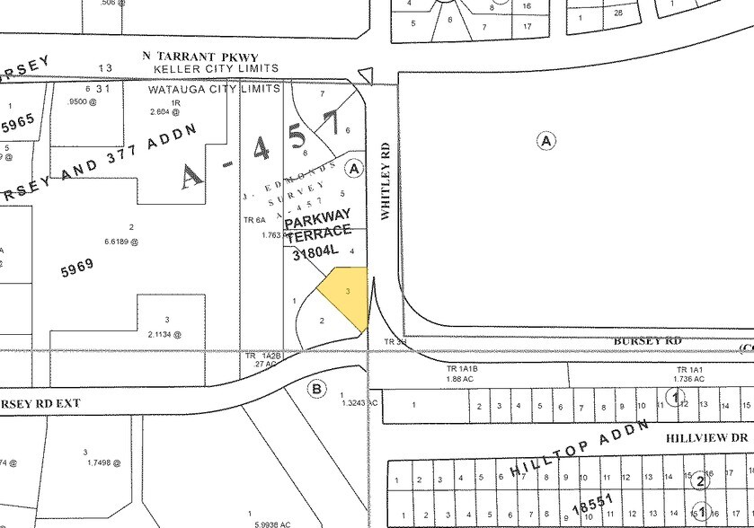 8305 Whitley Rd, Watauga, TX à louer - Plan cadastral – Image 2 sur 9
