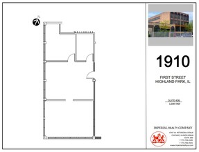 1910 First St, Highland Park, IL à louer Plan d’étage– Image 1 sur 6