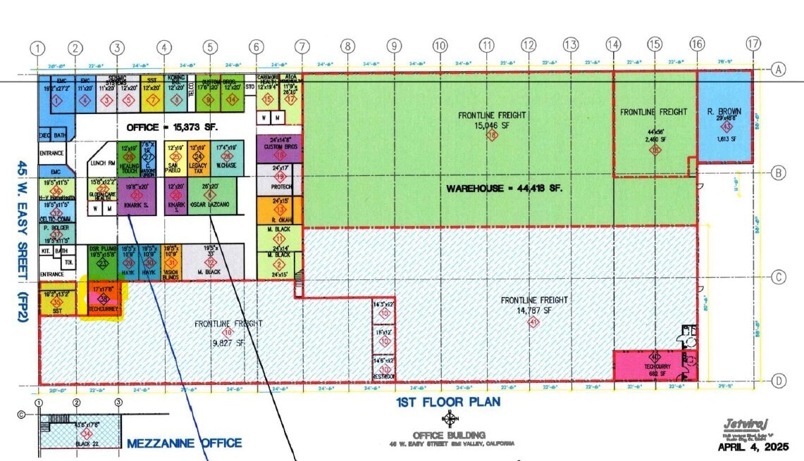 45 W Easy St, Simi Valley, CA à louer Plan d’étage– Image 1 sur 1